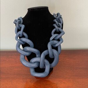 Chunky Blue Statement Necklace